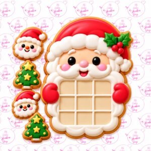 Cortador de Galletas Santa Tic Tac Toc