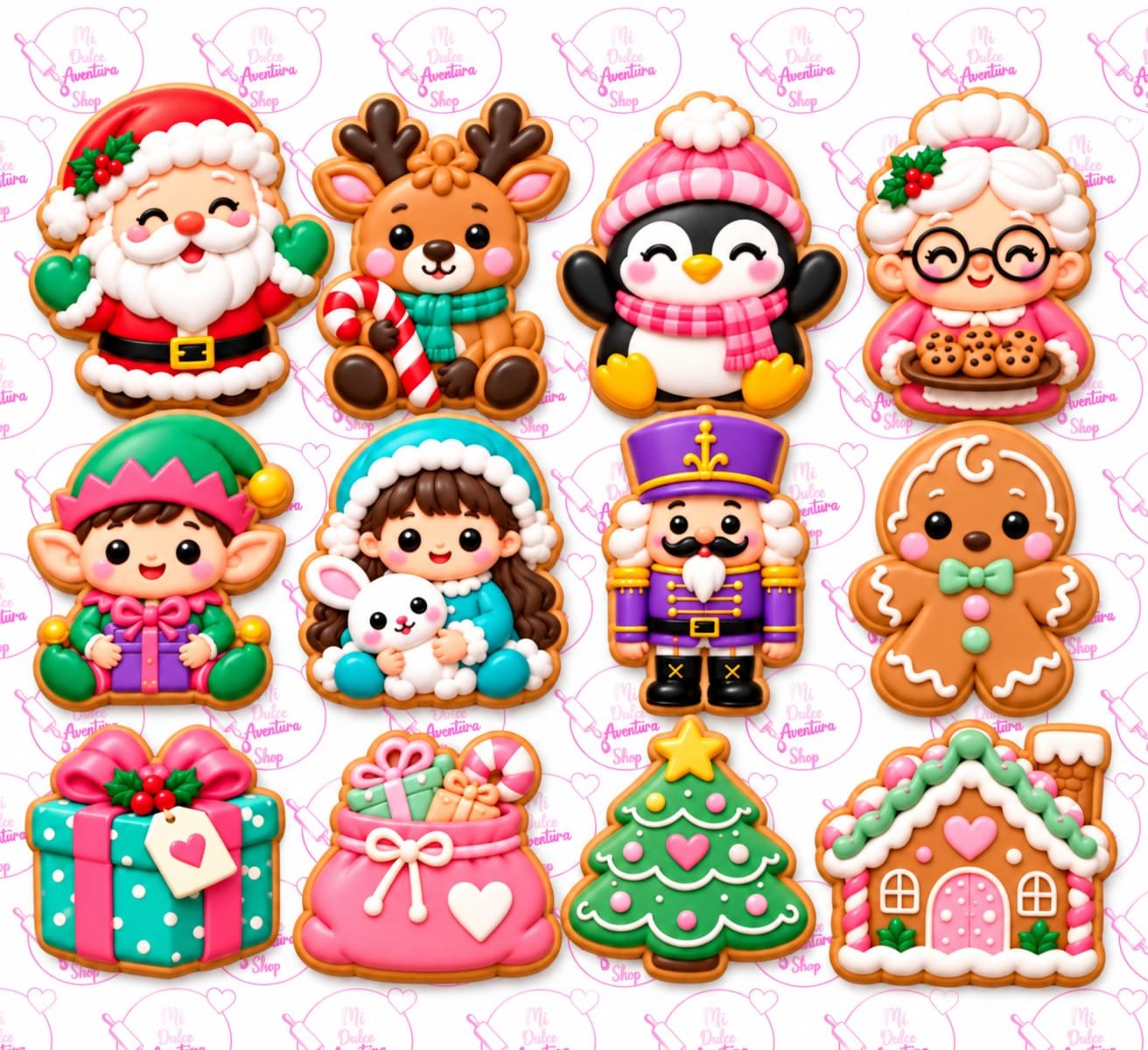 Cortador de Galletas Set Adviento 12 días Coleccion Jengibre