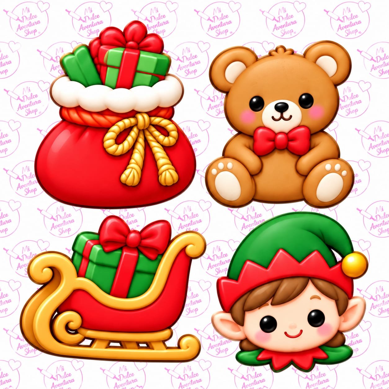 Set Cortador Galletas 5 cm Set Fabrica de Santa