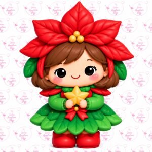 Cortador Galletas Niña Nochebuena