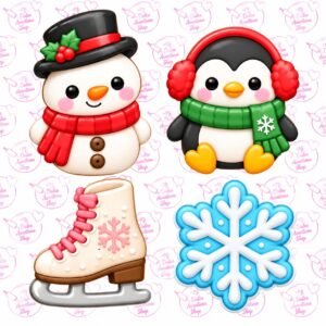 Set Cortador Galletas 5 cm Set Amigos de Invierno