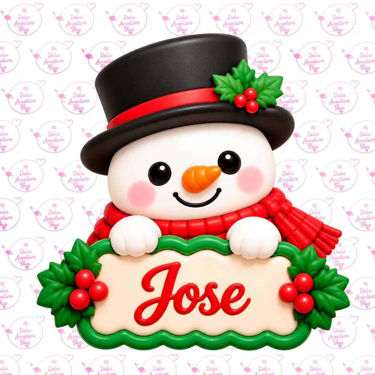 Cortador Galletas Snowman Letrero