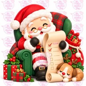 Cortador Galletas Santa y su Lista